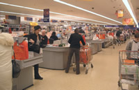 Supermarket checkouts